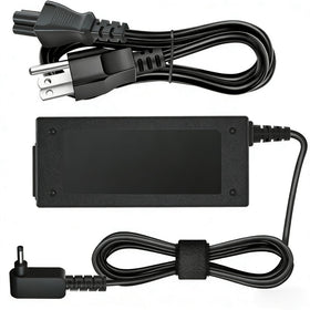 VillaCool adapter on a desk next to laptop and notebook, tidy workspace charging