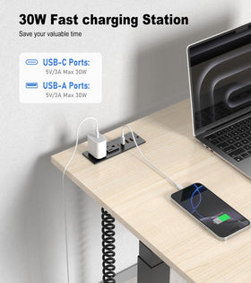 VILONG 30W four USB ports and two AC outlets power multiple devices safely