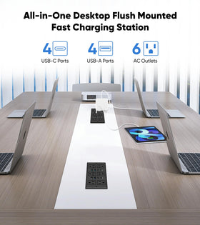 VILONG close-up of USB-C ports highlighting fast PD charging capability