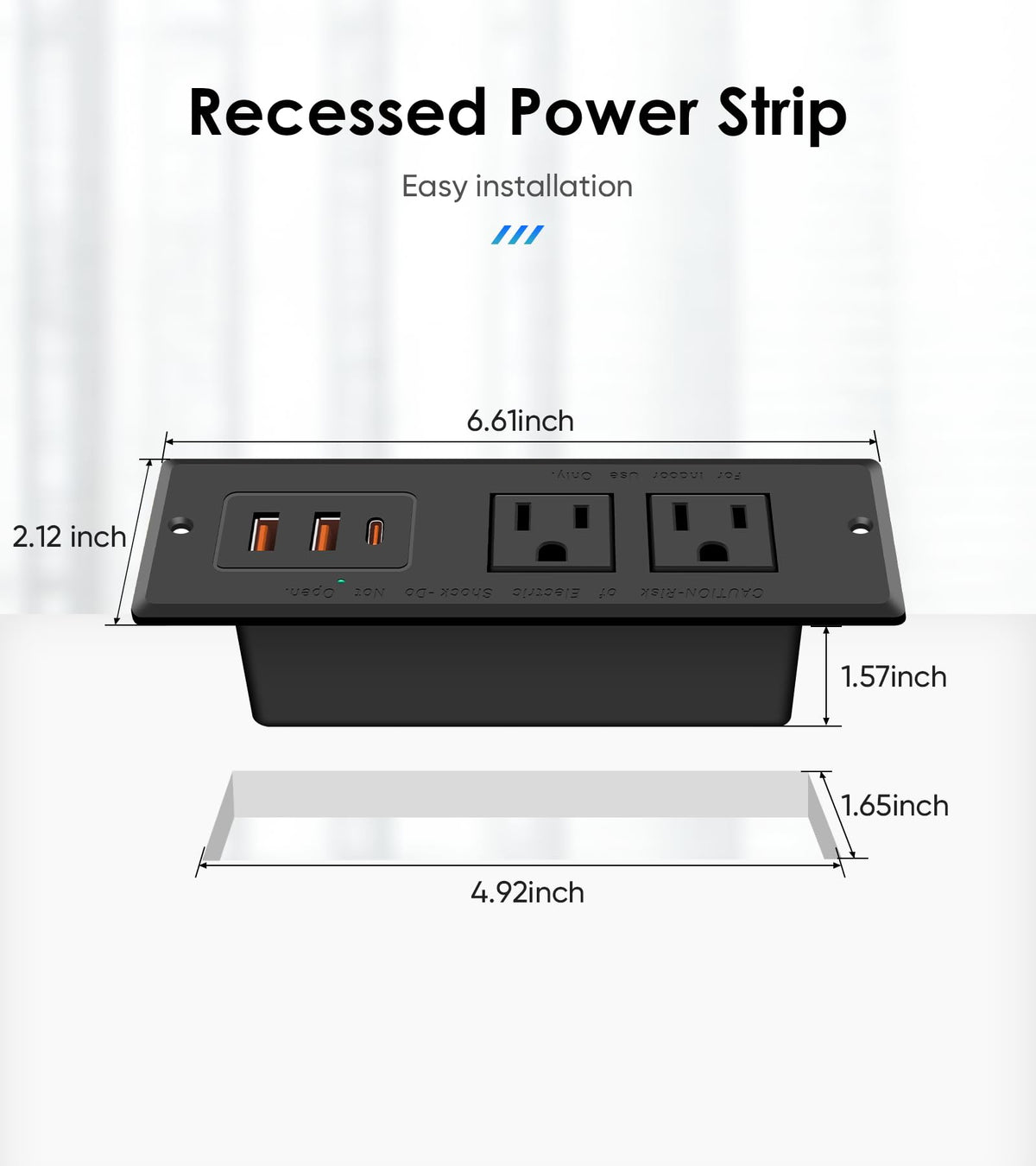 VILONG conference table installation provides accessible power during meetings