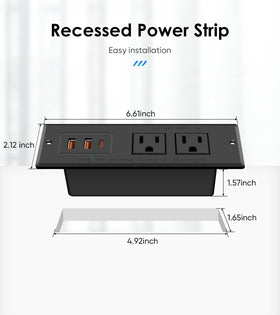 VILONG conference table installation provides accessible power during meetings