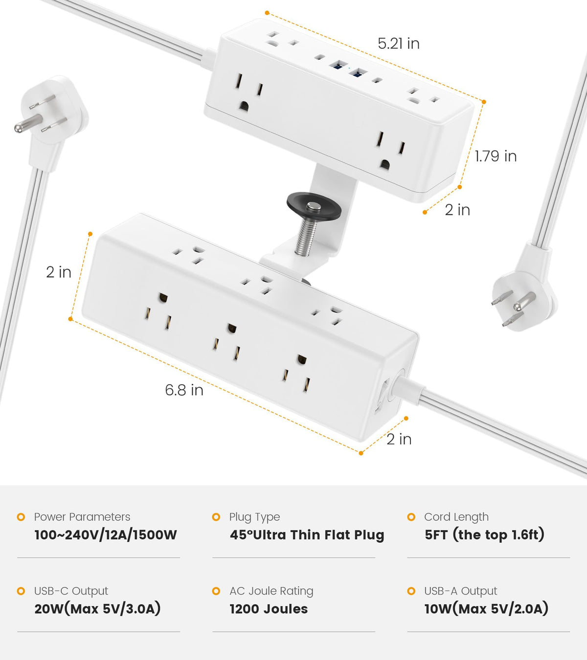 Vilong five-foot cord extension enables flexible placement