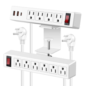 VILONG front view showing 10 AC outlets and dual switches for organized power