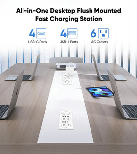 VILONG close-up of USB-C and USB-A ports highlighting fast PD charging