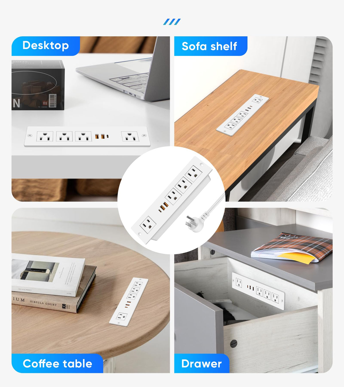 VILONG recessed design blends with furniture for tidy spaces.
