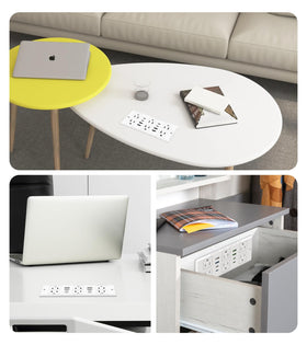VILONG measuring cutout showing 6x2.6 inch fit for easy tabletop installation