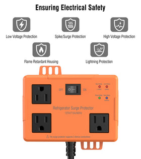VILONG surge protector with side ports supports multiple kitchen devices