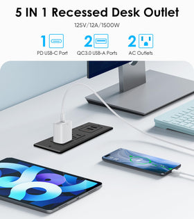 VILONG USB-C PD 20W and USB-A ports enable fast device charging