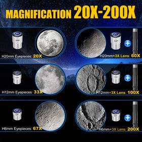 Vilupvie moon filter provides comfortable lunar views.