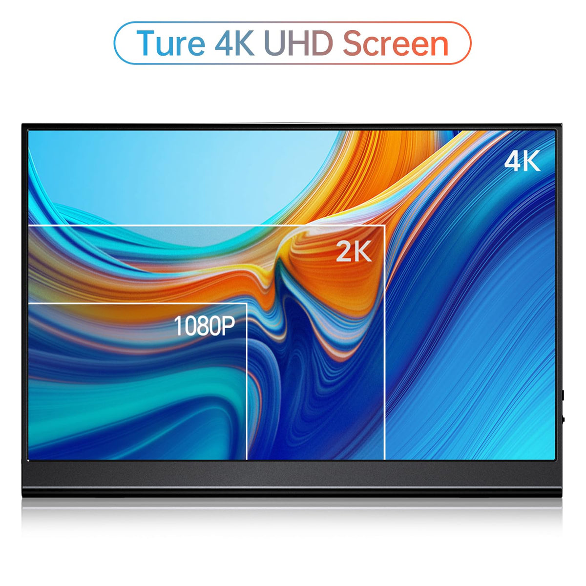VILVA IPS 4K display delivers accurate colors for photo editing.
