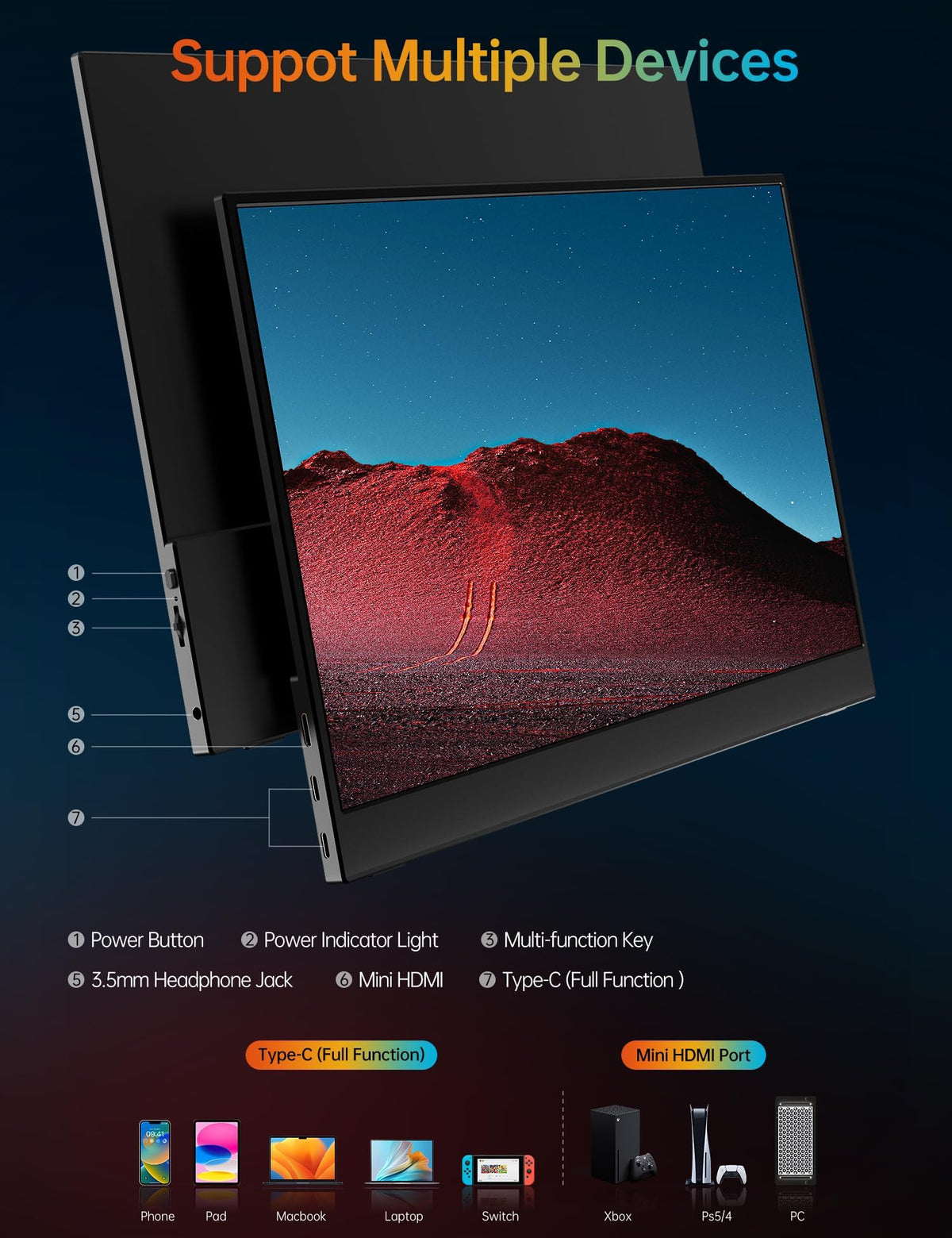 VILVA portable monitor in travel scene showing compact convenience and quick setup