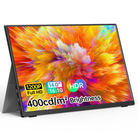 VILVA portable monitor front view with vivid colors for travel use