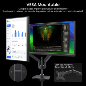 VILVA portable monitor setup for travel or remote work.
