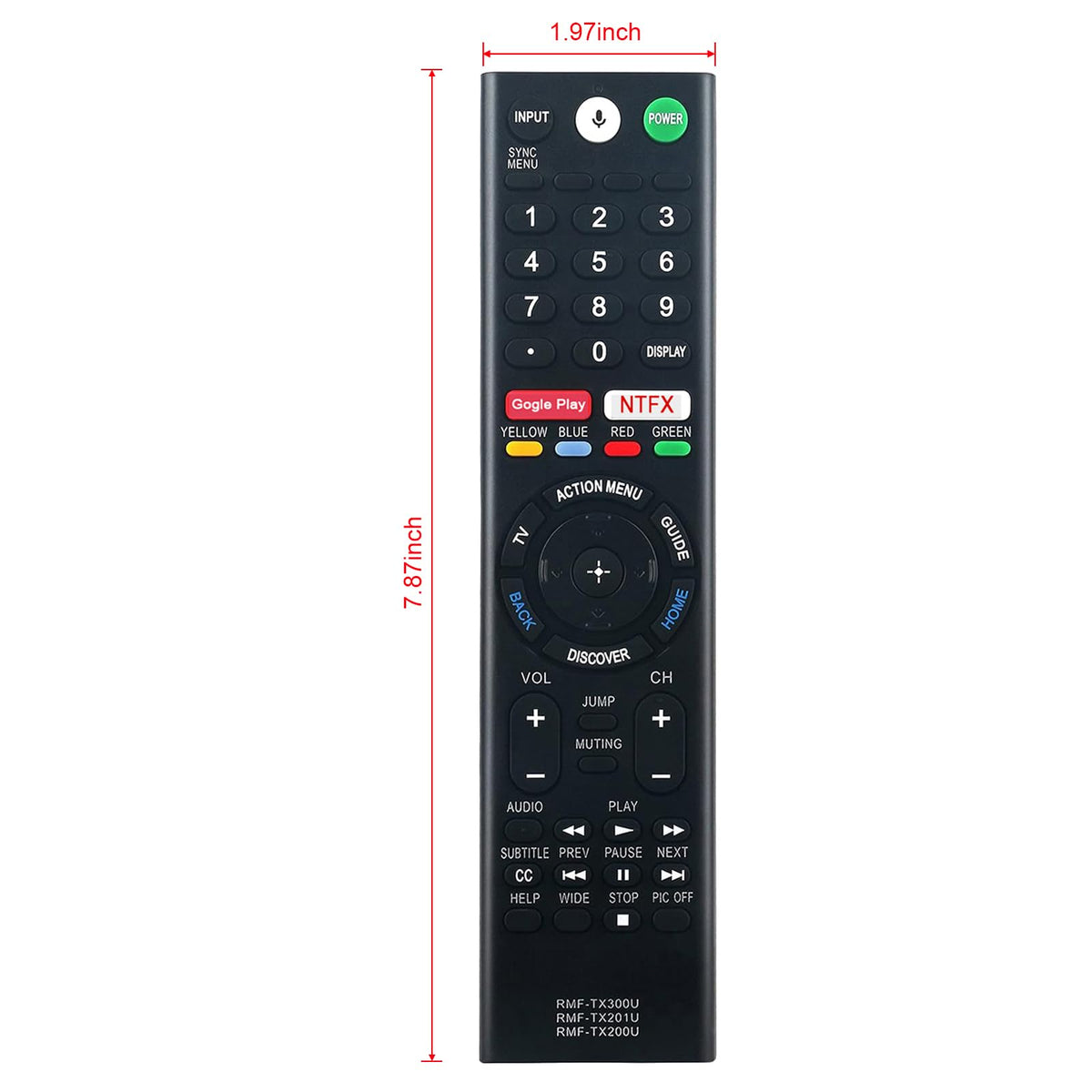 VINABTY close-up of voice button enabling fast voice searches on TV