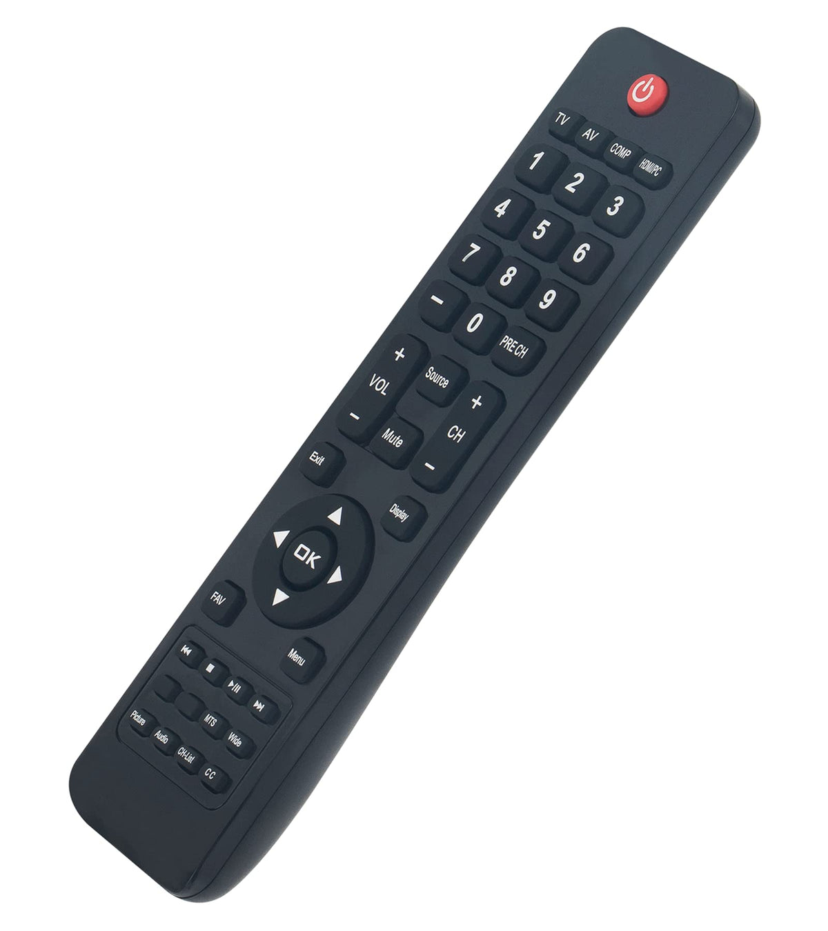 VINABTY remote back with battery compartment open for quick battery change