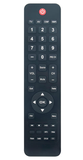 VINABTY remote held in hand to show compact scale and ergonomic grip