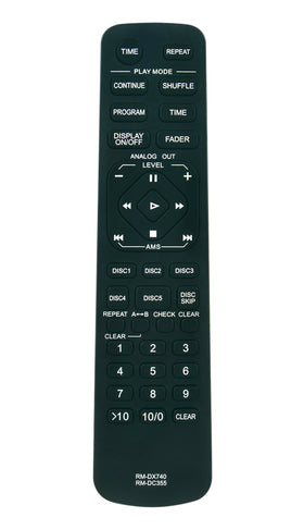 VINABTY remote front view showing full button layout and quick replacement benefit
