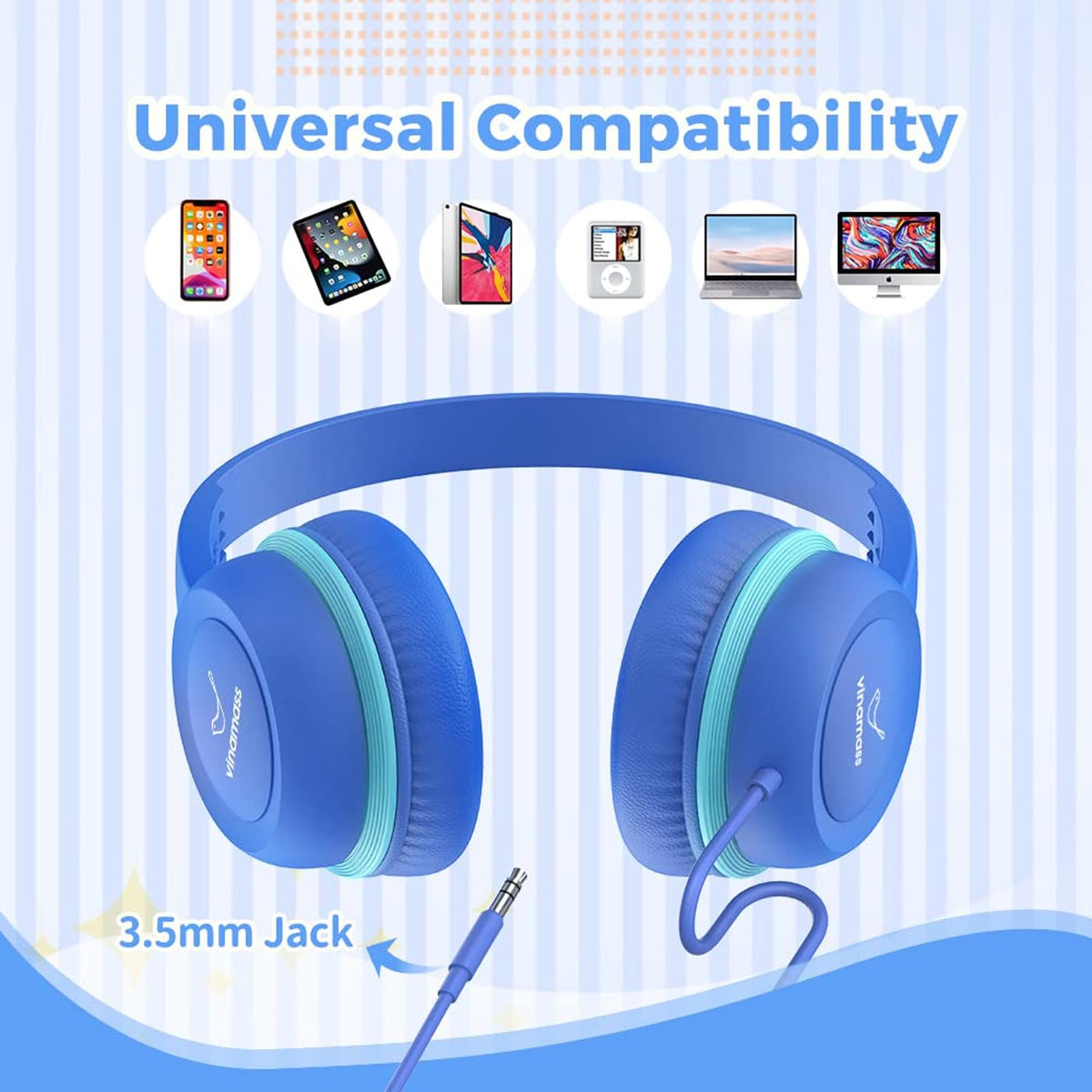 vinamass a63 3-5mm jack compatibility with many devices