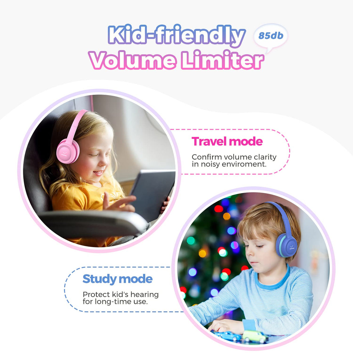 vinamass donut-design soft ear pads for gentle listening