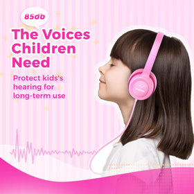 Vinamass Kids Headphones featuring an adjustable headband for growing kids