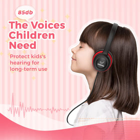 Vinamass Kids Headphones with a durable cord built to withstand daily use.