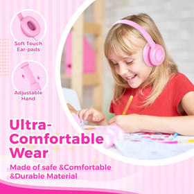 Vinamass Kids Headphones lightweight ergonomic design for all-day use