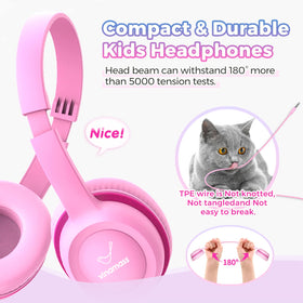 vinamass on-ear headphones with adjustable band for a comfy fit