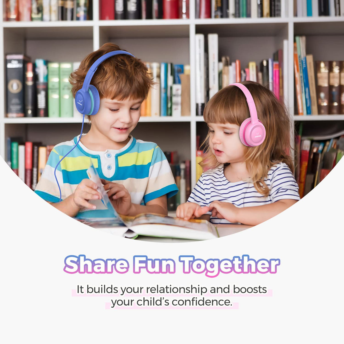 vinamass classroom-ready headphones for school and home study