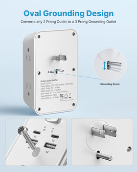 VINTAR 1800J surge protection with a visible PROTECTED indicator
