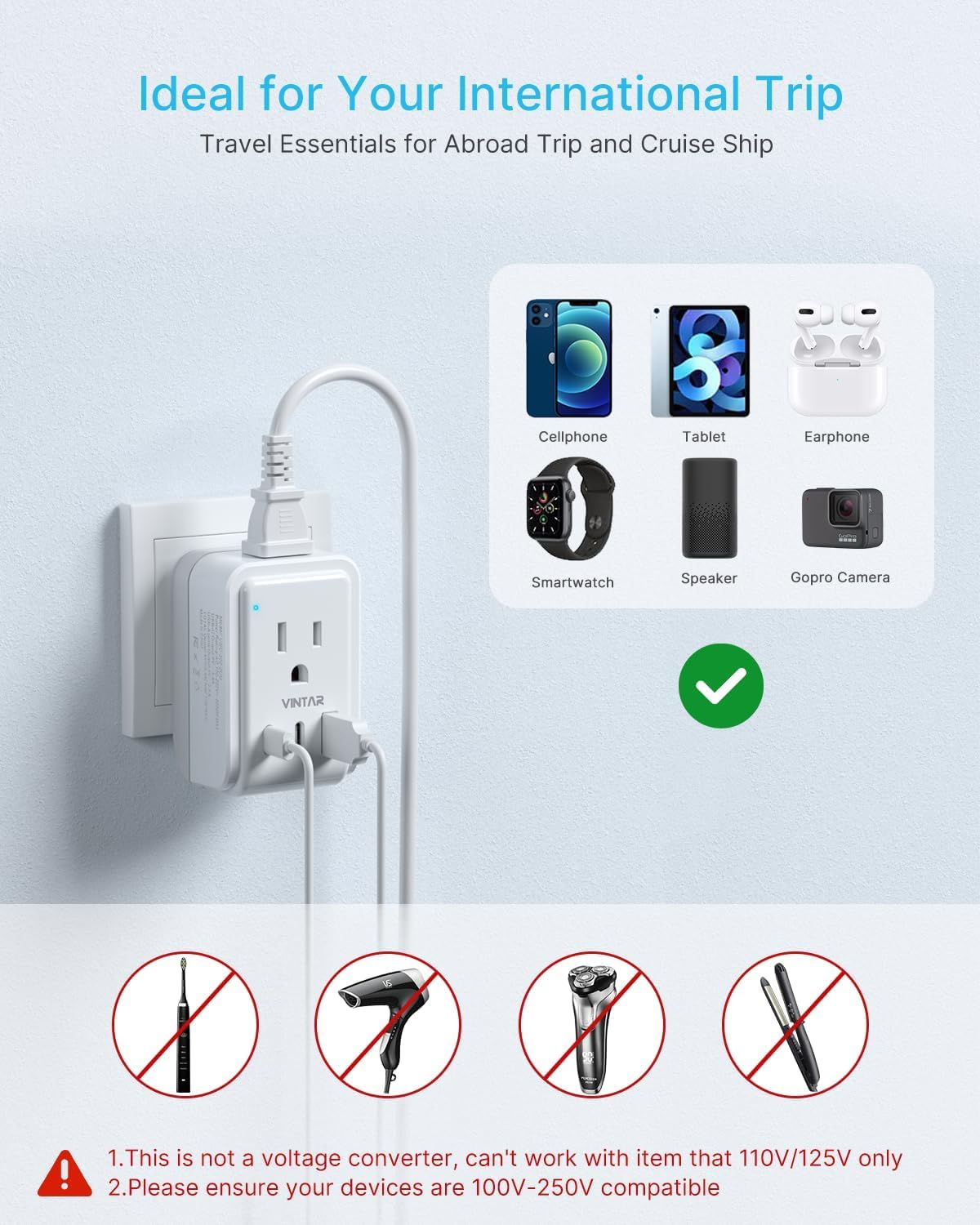 VINTAR compact 3-pack keeps luggage light during world trips