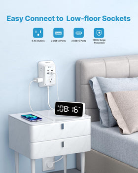 VINTAR 5 outlets and 4 USB ports for versatile device charging