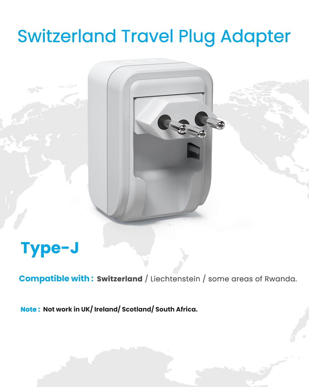 VINTAR adapter ports closeup showing two USB‑C and one USB‑A for faster charging