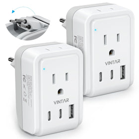 VINTAR foldable-type-n plug Brazil adapter ready for travel