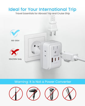 VINTAR CE FCC certified adapter with 12-month warranty reassurance