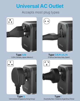 VINTAR charging laptop and phone to highlight powerful simultaneous charging