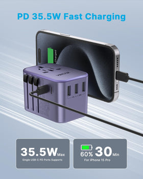 VINTAR held in hand to show compact size and lightweight travel benefit