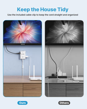 VINTAR compact 36-inch extender fits behind couches and nightstands for easy access