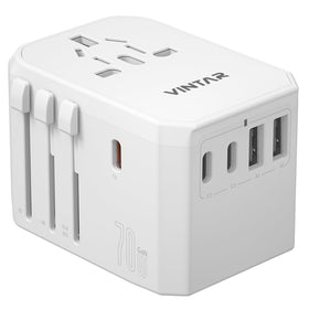 VINTAR front packaging showing ports and compact design for travel convenience