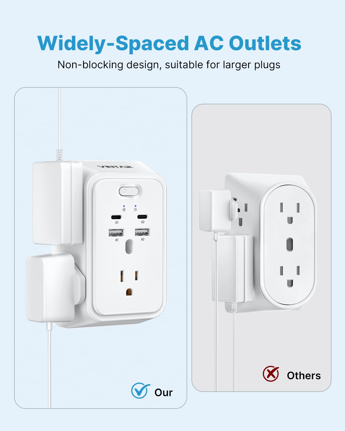 VINTAR grounding-slot alignment works when the outlet is grounded