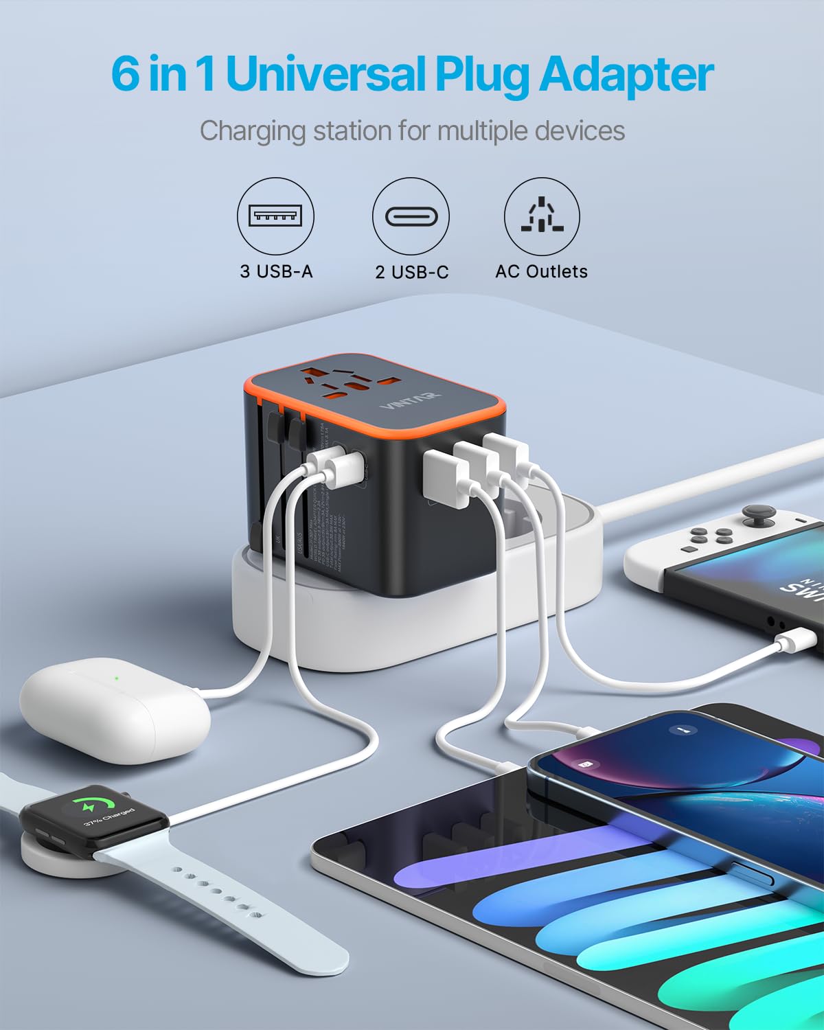 VINTAR held in hand to show compact size and portability benefit