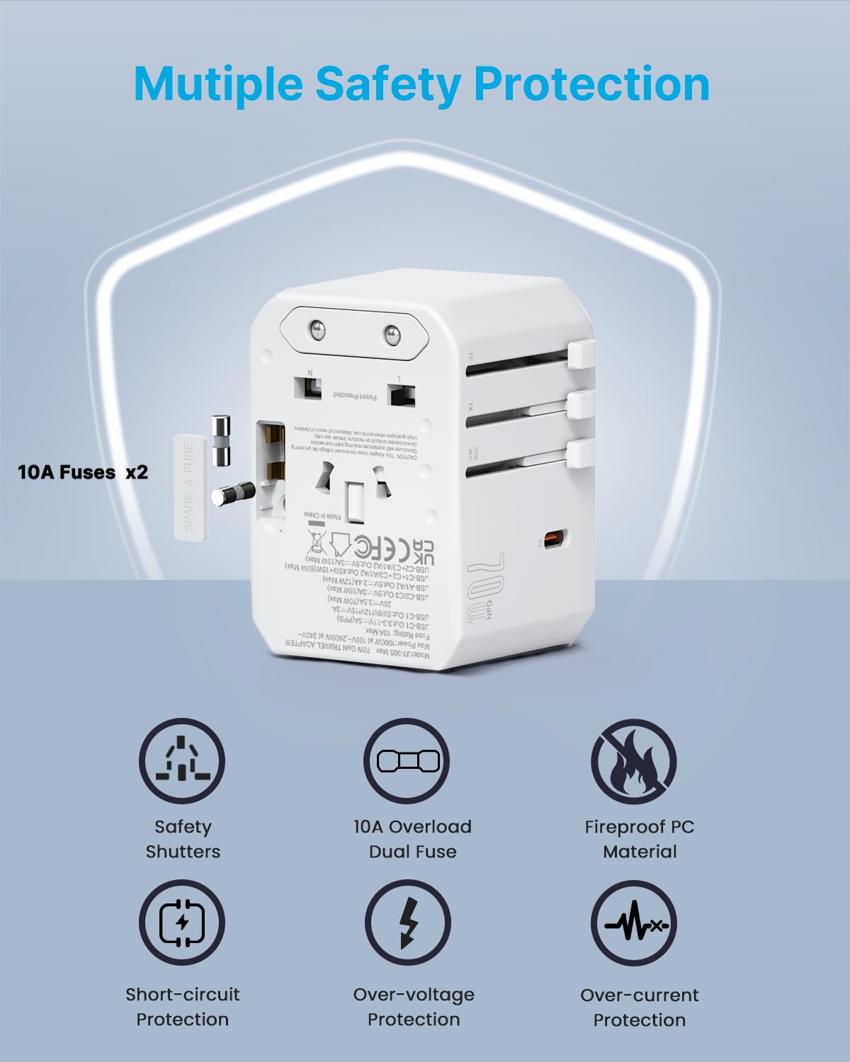 VINTAR powering laptop and phone in travel setup enabling remote productivity