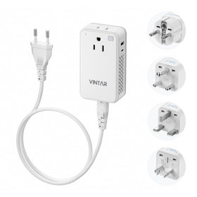 VINTAR Mini converter front view showing compact travel design for packing ease
