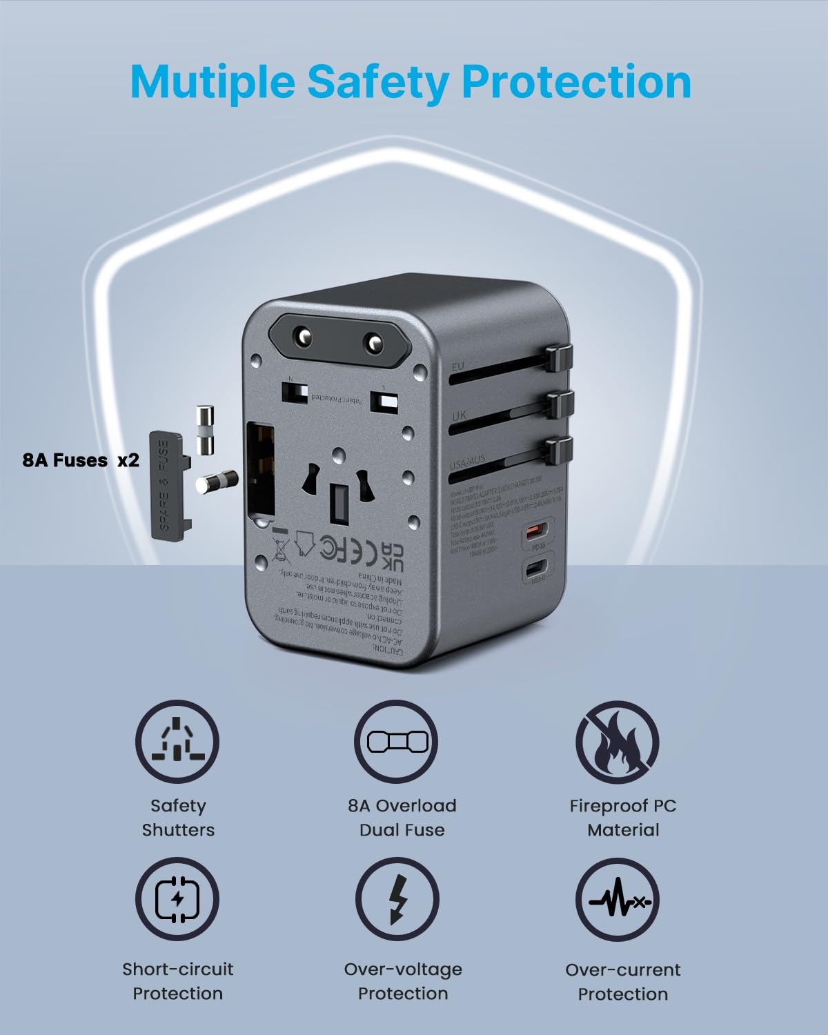 VINTAR silver finish detail highlighting durable texture and build quality