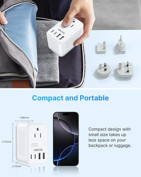 VINTAR with travel pouch and accessories showing organized portability