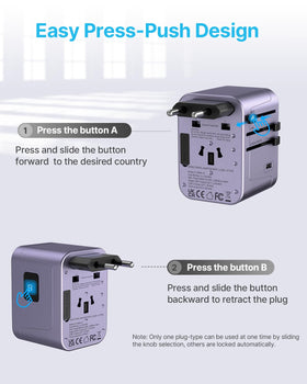 vintar usb ports and universal ac socket visible, brand for charging multiple devices