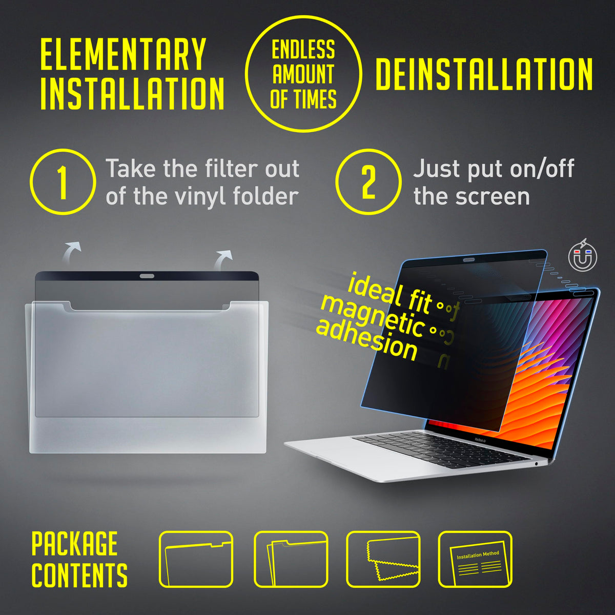 VINTEZ anti-scratch privacy screen – reinforced micro-louver for daily durability