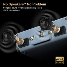 VINYLS LINK built-in stereo speakers visible for instant audio without extra equipment