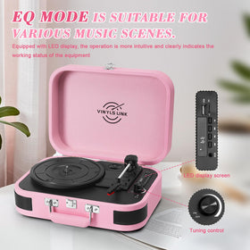 VINYLS LINK control panel with EQ mode buttons for customizable audio profiles