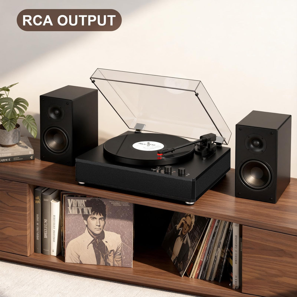 VINYLS LINK retro design complements modern rooms with classic appeal.