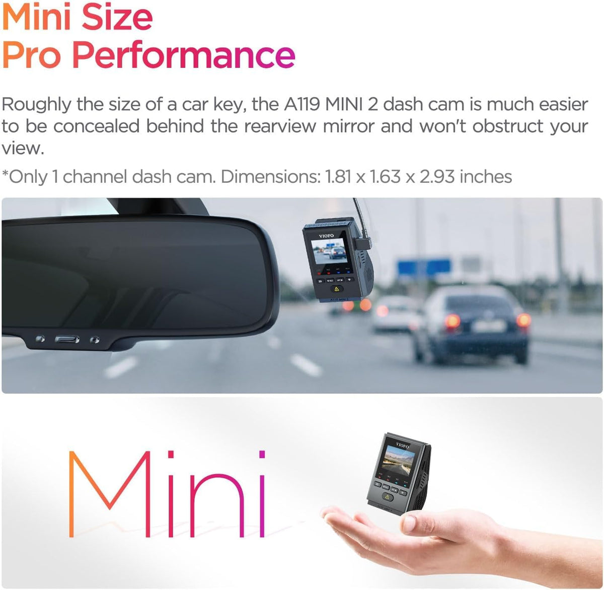 VIOFO A119 Mini 2 app connectivity shows fast 5GHz Wi‑Fi transfer